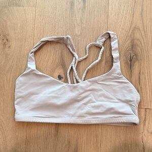 Lululemon Light Support Women's Off White Sports Bra Size 6